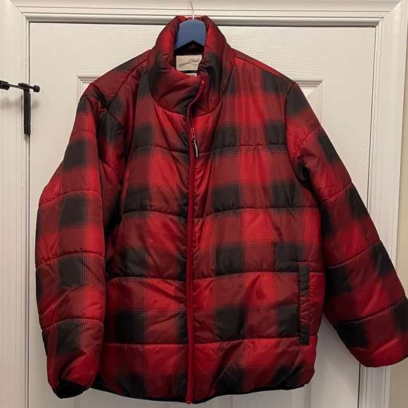 Universal Thread Red and Black Plaid Jacket - Picture 6 of 7